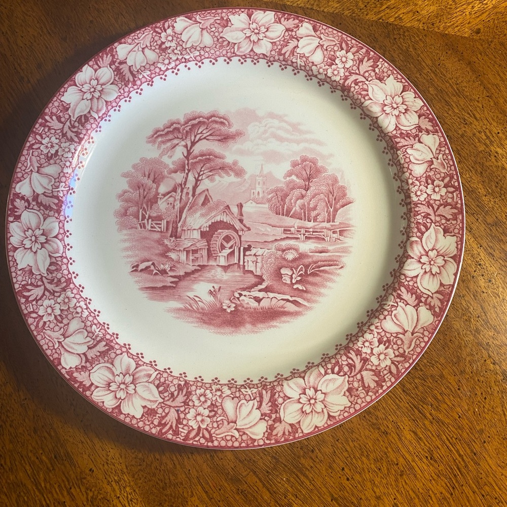 Wood & Son 10” Colonial Pink Dinner Plate
